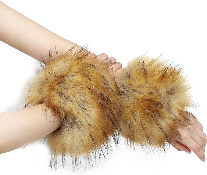 Faux Fur Wrist Cuffs