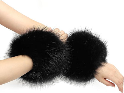 Faux Fur Wrist Cuffs