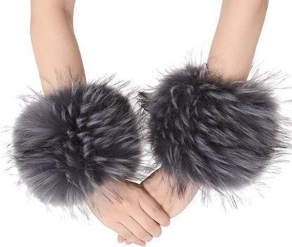 Faux Fur Wrist Cuffs