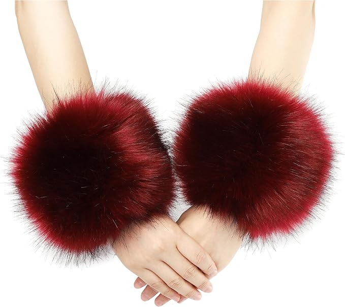 Faux Fur Wrist Cuffs