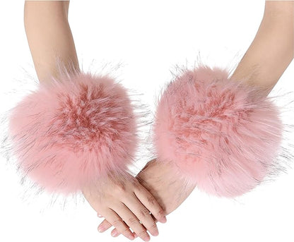 Faux Fur Wrist Cuffs