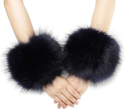 Faux Fur Wrist Cuffs