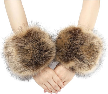 Faux Fur Wrist Cuffs