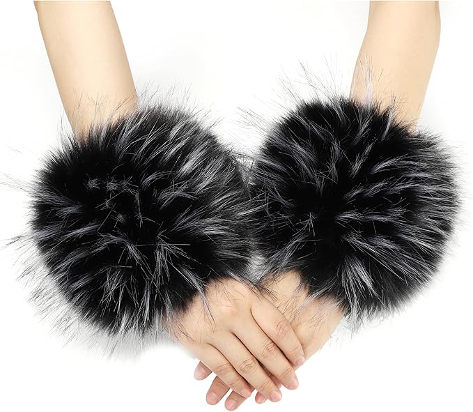 Faux Fur Wrist Cuffs